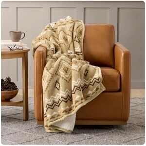 NWT Member's Mark Cozy Throw Blanket Size 60"x72"  Machine Washable